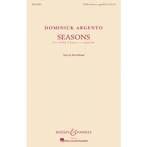 Seasons SATB Book