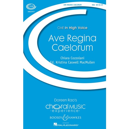 Ave Regina Caelorum SSA Book