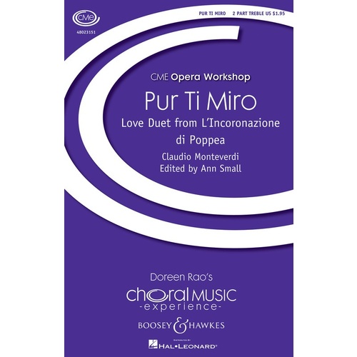 Pur Ti Miro 2 Part Treble Book