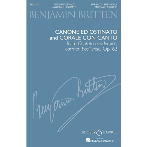 Canone Ed Ostinato And Corale Con Canto SATB Book