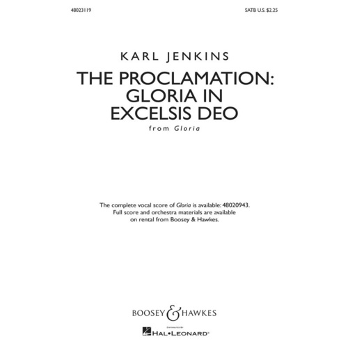 Proclamation Gloria In Excelsis Deo From Gloria Book