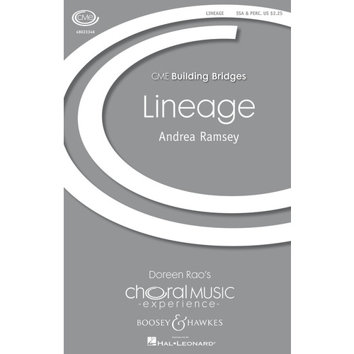 Lineage SSA A Cappella And Percussion Book