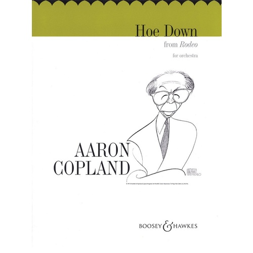Hoe Down From Rodeo Full Orchestra Score/Parts Forc Book