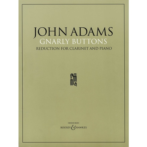 Adams - Gnarly Buttons Clarinet/Piano Book