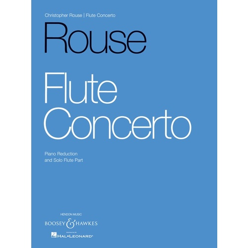 Rouse - Flute Concerto Flute/Piano Book