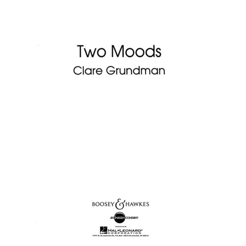 Two Moods Overture Sc Book