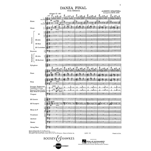 Danza Final F/Sc Book