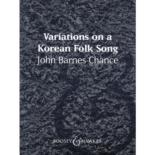 Variations On A Korean Folk Song Sc/Pt Book