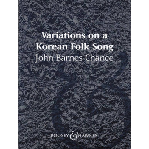 Variations On Korean Folk Song Full Score Book