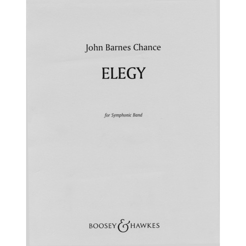 Elegy Score/Parts Book