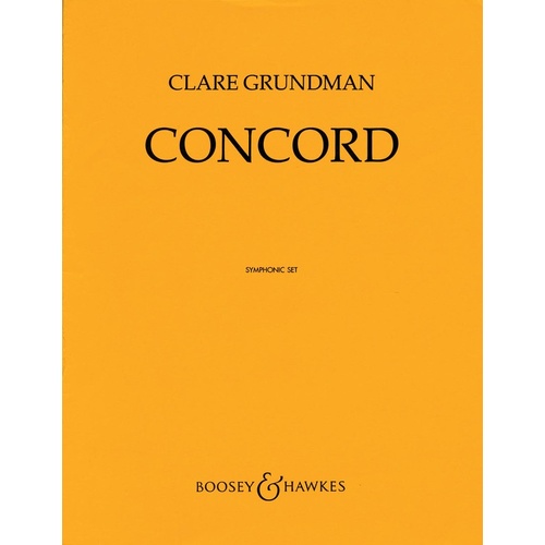 Concord Score/Parts Book