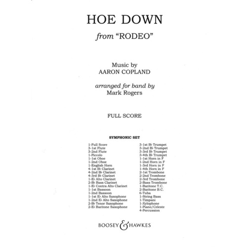 Hoe Down Band Score Book
