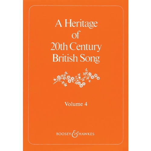 Heritage Of 20th Century British Song Vol 4 Book