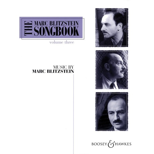 Blitzstein Songbook V3 Book
