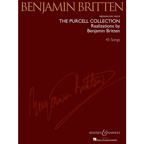 Purcell Collection Realizations Britten Med Low Book