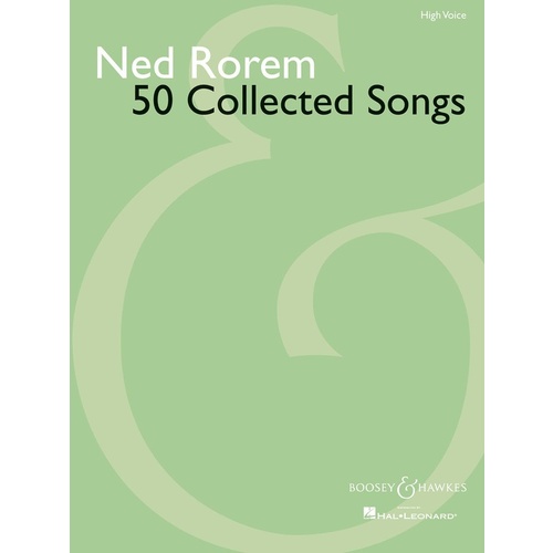 50 Collected Songs Of Ned Rorem Pv High Voice Book