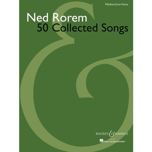 50 Collected Songs Of Ned Rorem PV Med Low Book
