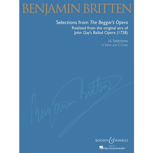 Selections From Beggars Opera Various Voices Book