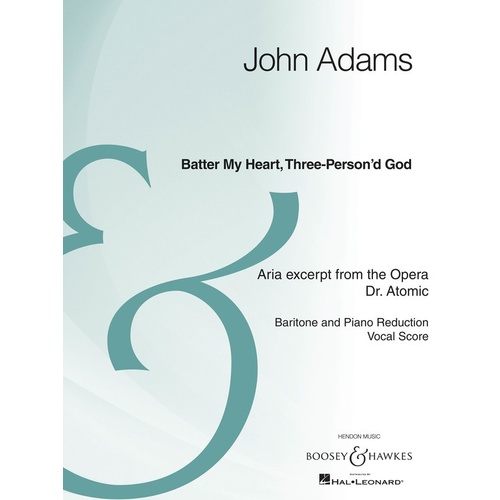 Batter My Heart Three Persond God Baritone Piano Book