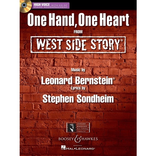 One Hand One Heart S/S And Accomp CD High Voice Book