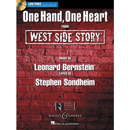 One Hand One Heart S/S And Accomp CD Low Voice Book