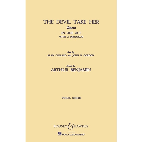 Devil Take Her Vocal Score Book