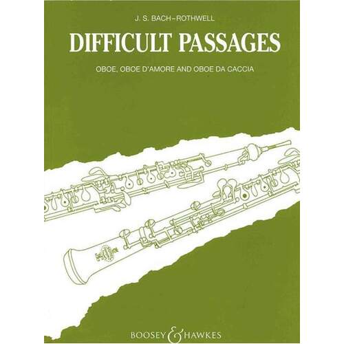 Bach - Difficult Passages For Oboe (Softcover Book)