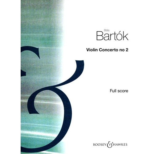Bartok - Violin Concerto No 2 Full Score Book