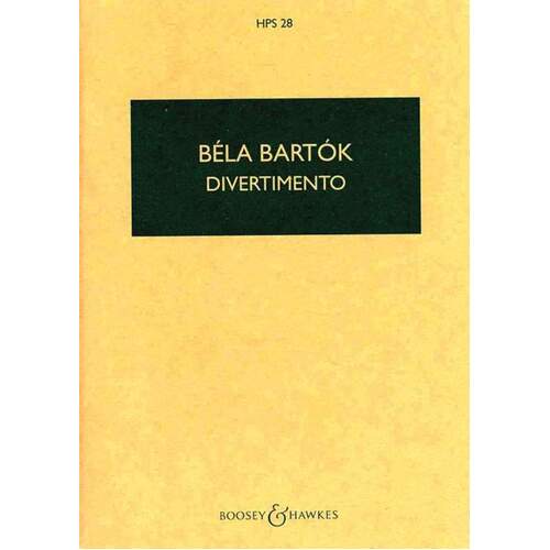 Bartok - Divertimento Study Score Book
