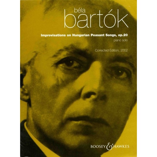 Improvisations On Hungarian Folk Tunes Op 20 Piano Book