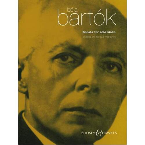 Bartok - Sonata For Solo Violin (Menuhin Edition) (Softcover Book)