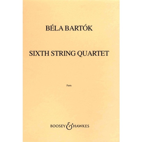 String Quartet No 6 Set Of Parts (1939) Book
