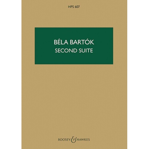 Bartok - Suite No 2 Small Orch Study Score Book