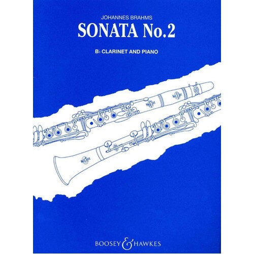 Brahms - Sonata E Flat Op 120 No 2 Clarinet/Piano (Softcover Book)