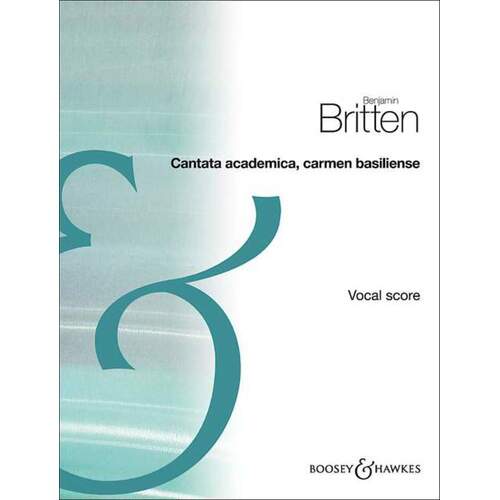 Britten - Cantata Academica Op 62 Vocal Score (Softcover Book)