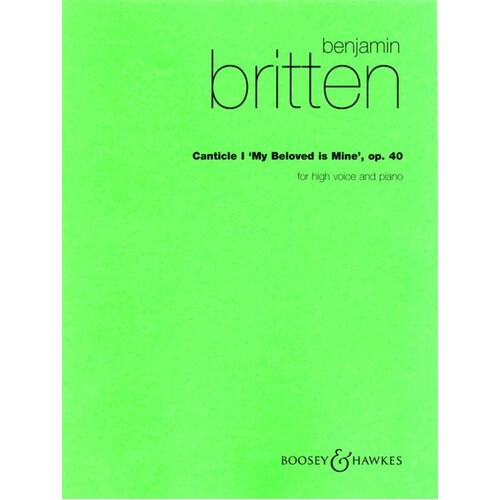 Britten - Canticle I Op 40 High Voice/Piano (Softcover Book)