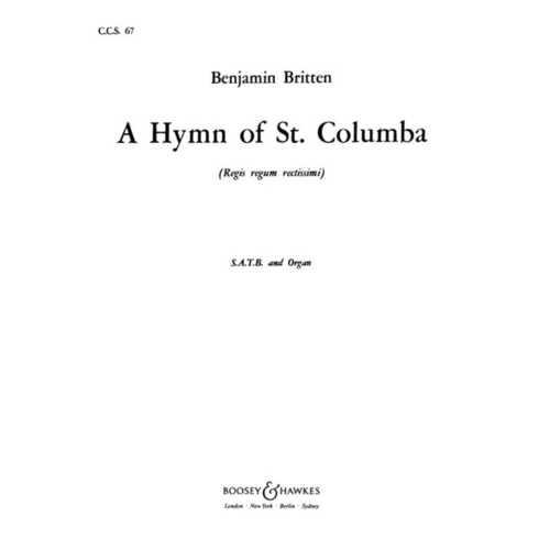 Hymn To Columba SATB Book
