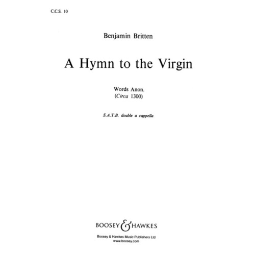 Hymn To The Virgin SATB Double Div A Cappella Book