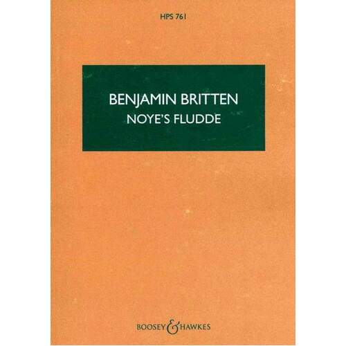 Britten - Noyes Fludde Op 59 Study Score Book