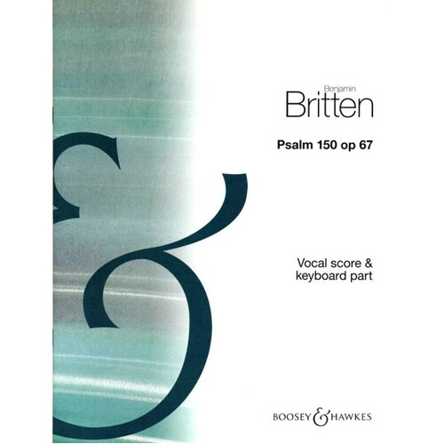 Britten - Psalm 150 Op 67 Vocal Score (Softcover Book)