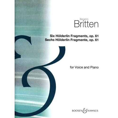 Britten - 6 Holderlin Fragments Op 61 Medium Voice/Piano (Softcover Book)