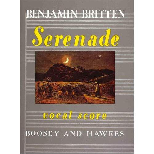 Serenade For Tenor Op 31 Vocal Score (Softcover Book)