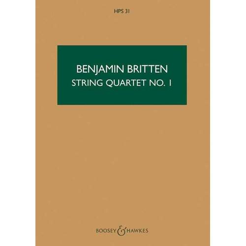 Britten - String Quartet No 1 Op 25 Study Score Book