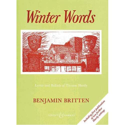 Britten - Winter Words Op 52 High Voice/Piano (Softcover Book)