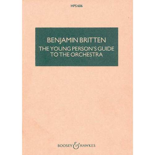 Young Persons Guide To The Orchestra Op 34 Study Score Book