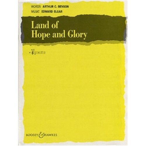 Land Of Hope And Glory Med Voice / Piano Single S Book