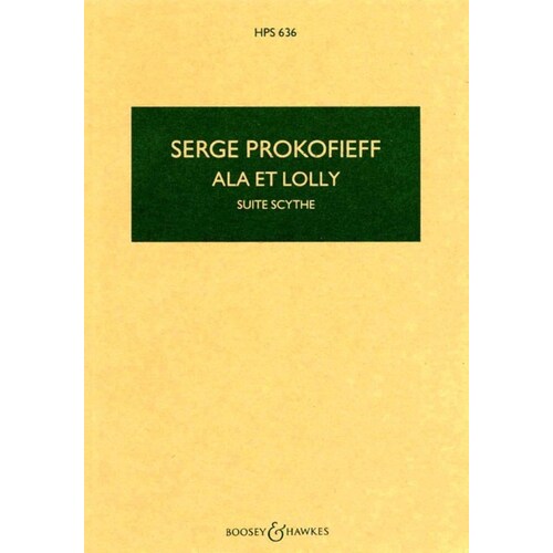 Prokofieff - Ala Et Lolly Study Score Book