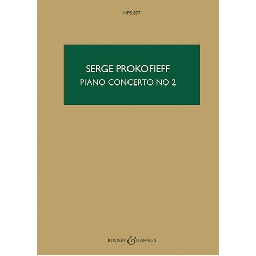 Prokofieff - Piano Concerto No 2 Study Score Book