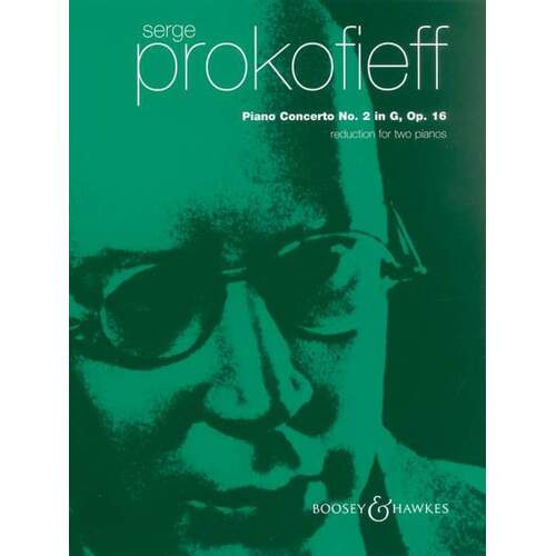 Prokofieff - Piano Concerto No 2 Op 16 2P 4H (Softcover Book)
