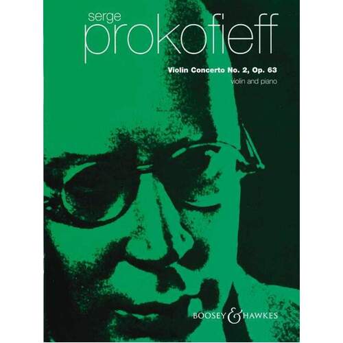 Prokofieff - Violin Concerto No 2 Op 63 G Min Violin/Piano (Softcover Book)
